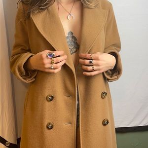 Preston & York trench coat, camel wool blend, Size 10